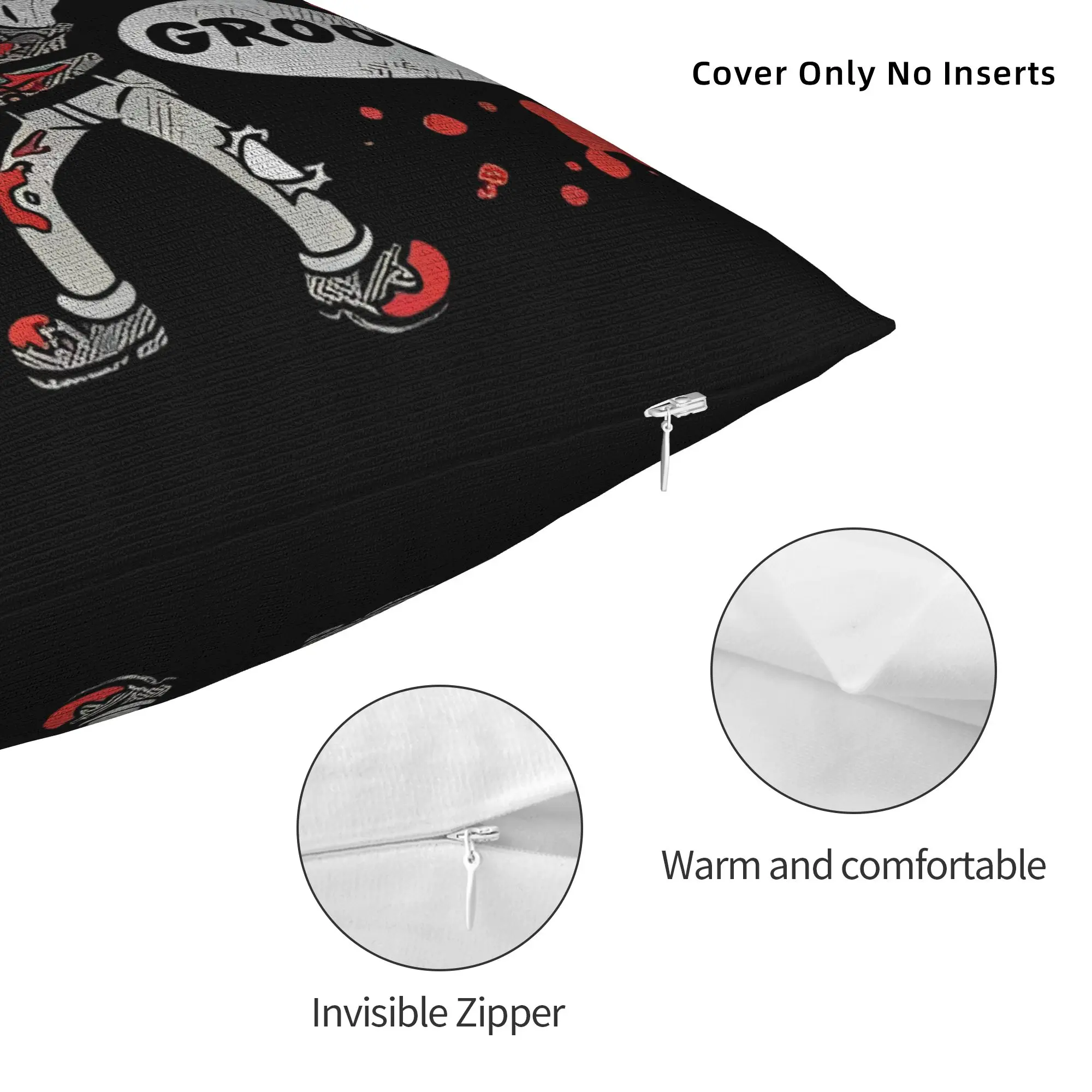 Ashes Ash Groovy Williams Pillowcase Soft Polyester Cushion Cover Decorative Horror Pillow Case Cover Chair Square