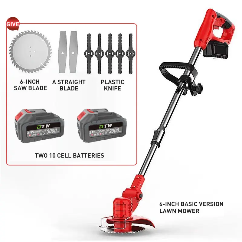 

A3-0003 24V 300W Electric Lawn Mower Cordless Grass Trimmer Auto Release String Cutter