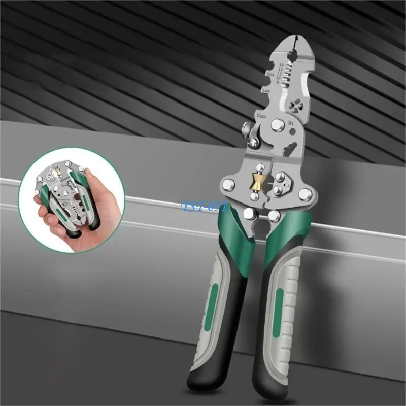 

E15A 16/18 In 1 Multifunctional Foldable Wire Stripper Pliers Tool For Electrical Use