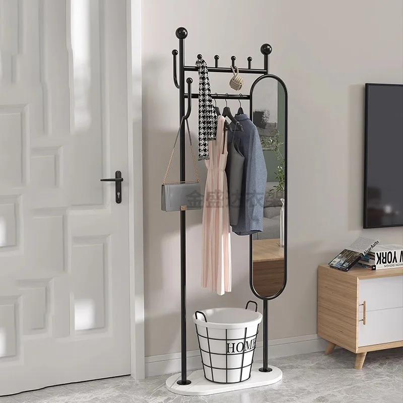 Garmentg Coat Rack Clothes Rack Shelfs Wheels Entrance Saving Clothes Rack Balcony Drying Perchero Pared Modern Furniture image 2