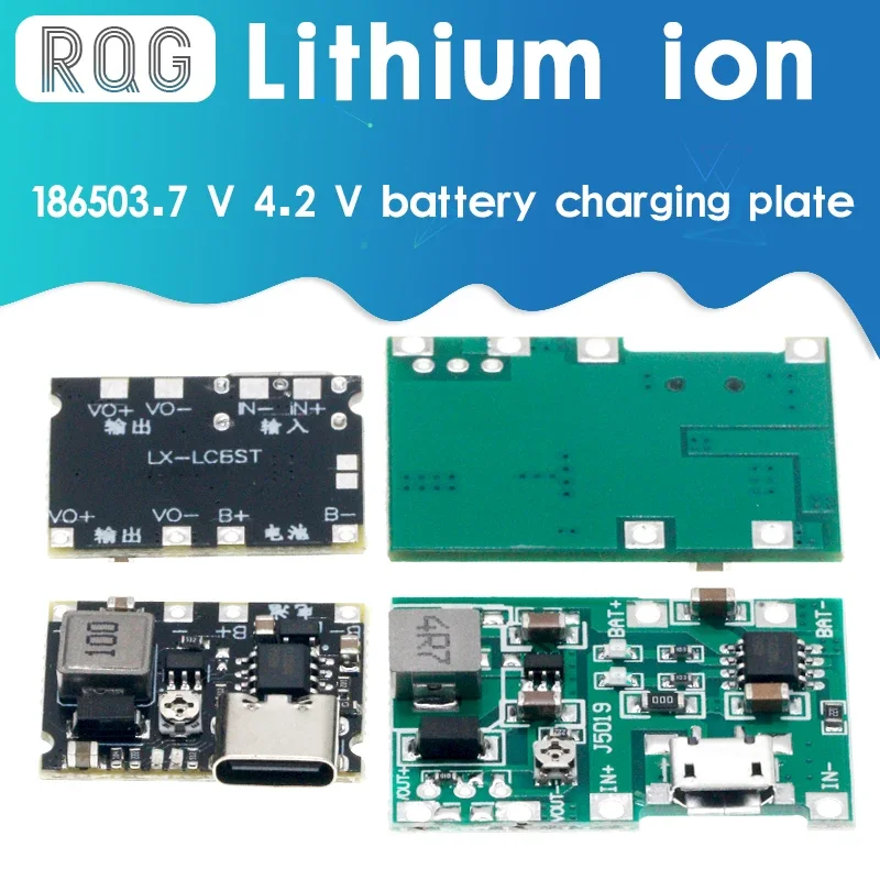 NEW Lithium Li-ion 18650 3.7V 4.2V Battery Charger Board DC-DC Step Up Boost Module TP4056 DIY Kit Parts