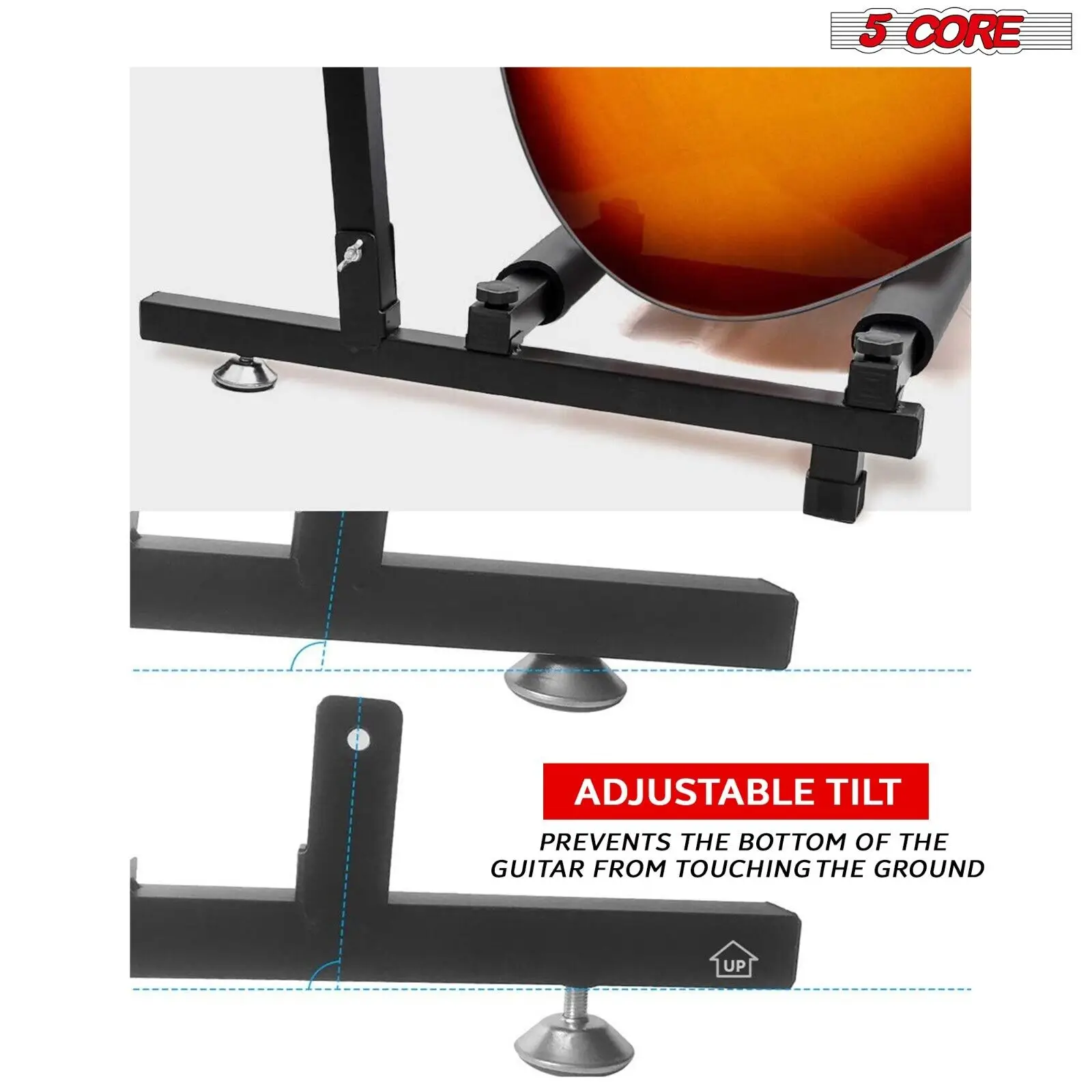 US 5Core Guitar Rack Stand, Folding Holder, Stage Bass, Acoustic Electric and Bass, Soporte Para Guitarra, 3 Pcs, 5 Pcs, 7 Pcs,