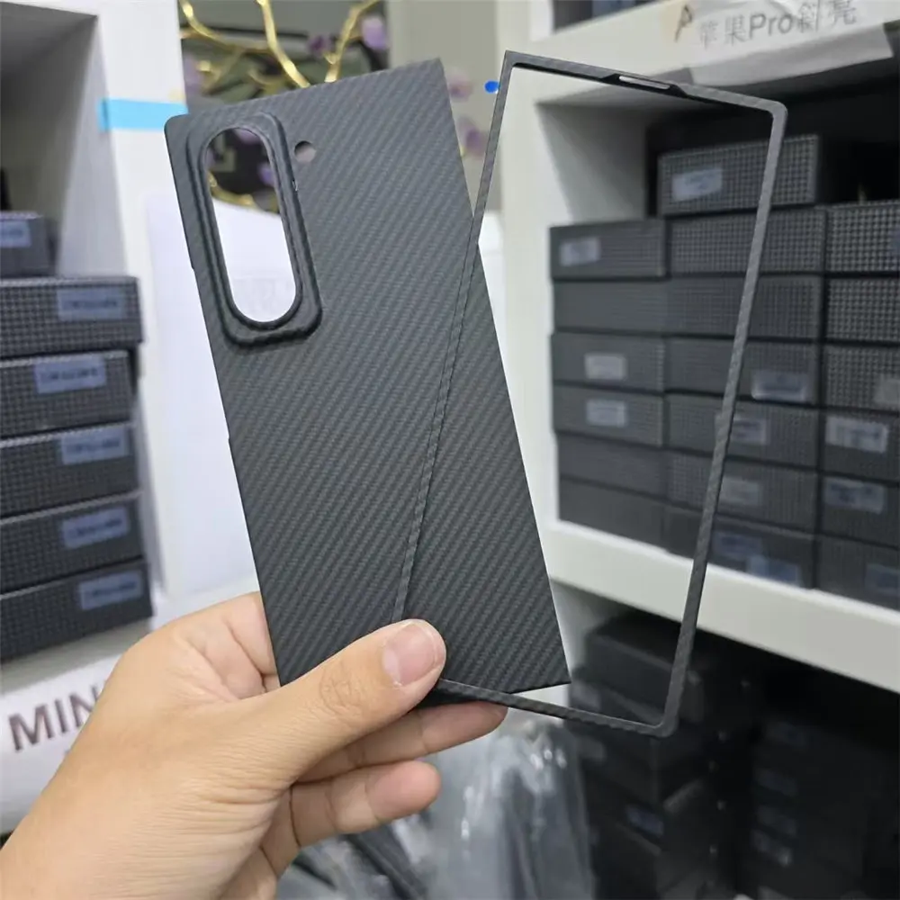 

Premium Real Carbon Fiber Aramid Slim Case For Samsung Galaxy W25 Matte Armor Cover