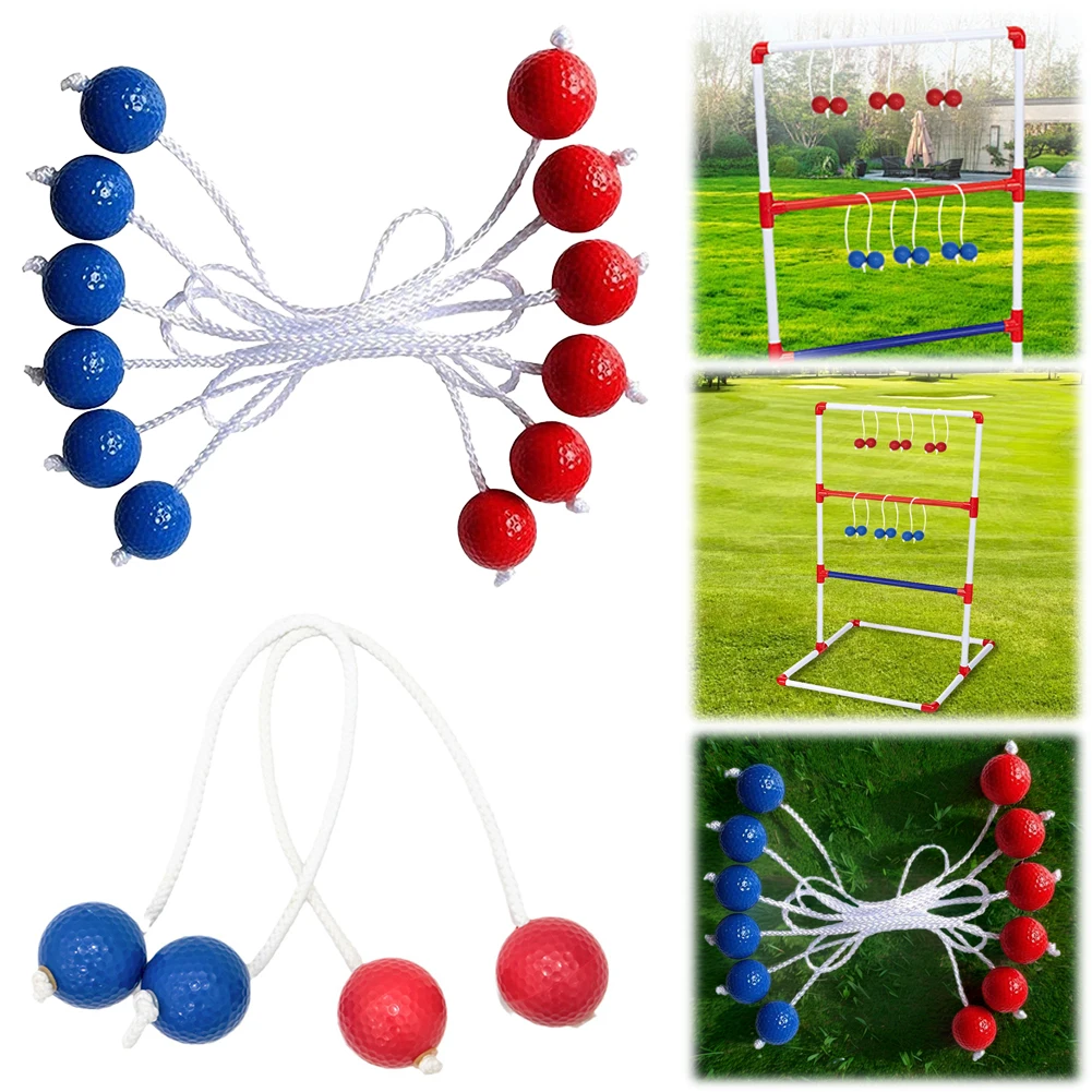 6 Pack Ladder Ball Ladder Toss Balls Ladder Ball Toss Game Replacement Bolo Balls for Toss Match Yard Lawn Golf Game