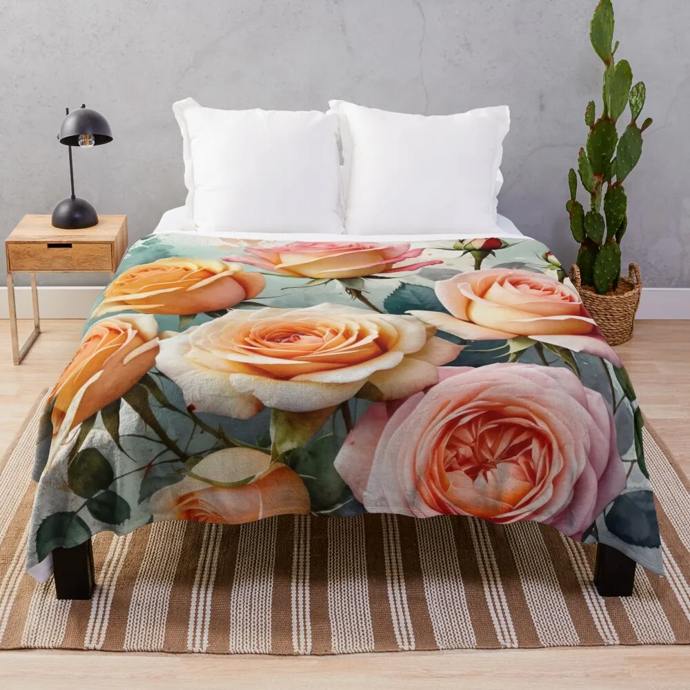 

Beautiful and Unique Gifts for Flower Lovers Throw Blanket Moving Soft Blankets