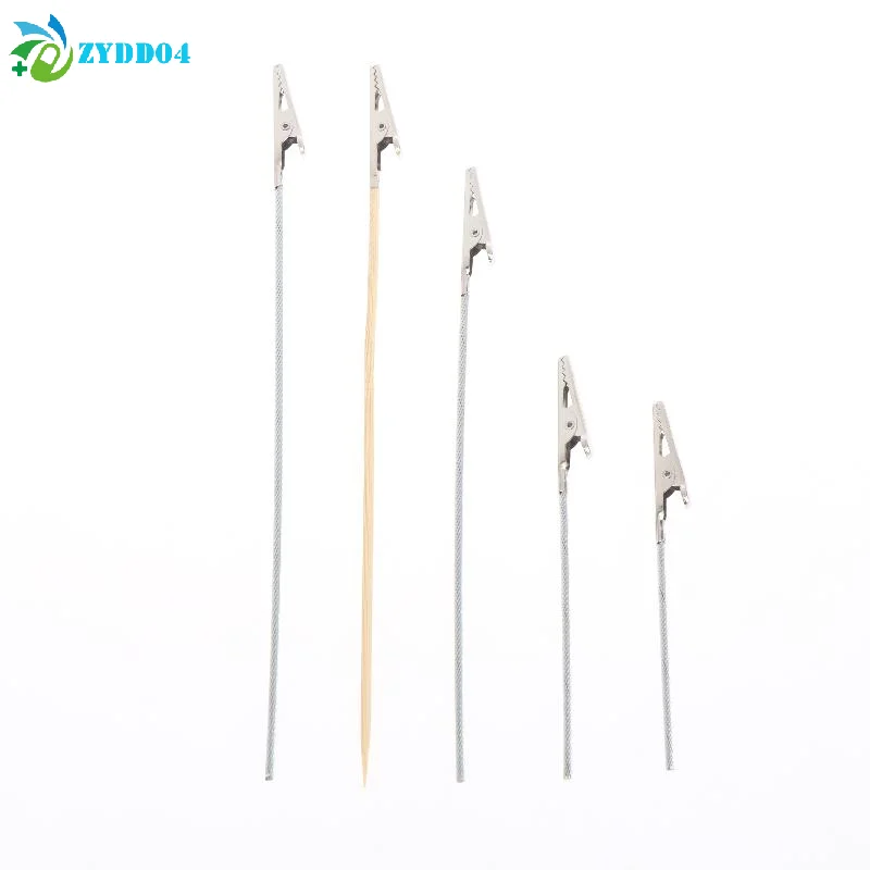 ● 10/20/50Pcs 목재 및 금속 페인팅 스탠드 앨리게이터 클립 스틱 모델링 도구 에어브러시 모델 부품 DIY 액세서리