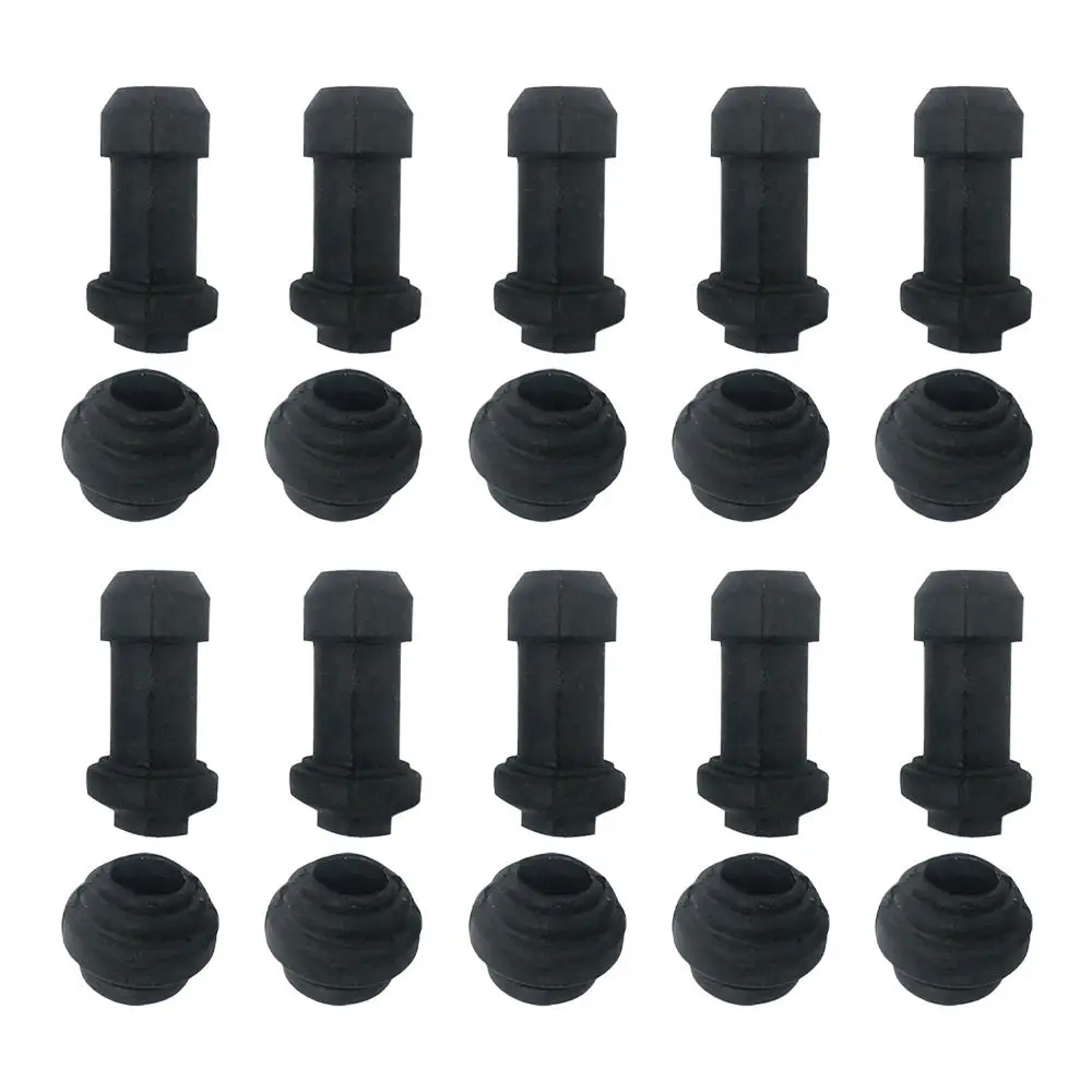 10Sets Black Electric Motorcycle Caliper 34*14mm/19*15mm Bike Caliper Rubber Shock Absorber Electric Bike Accessories