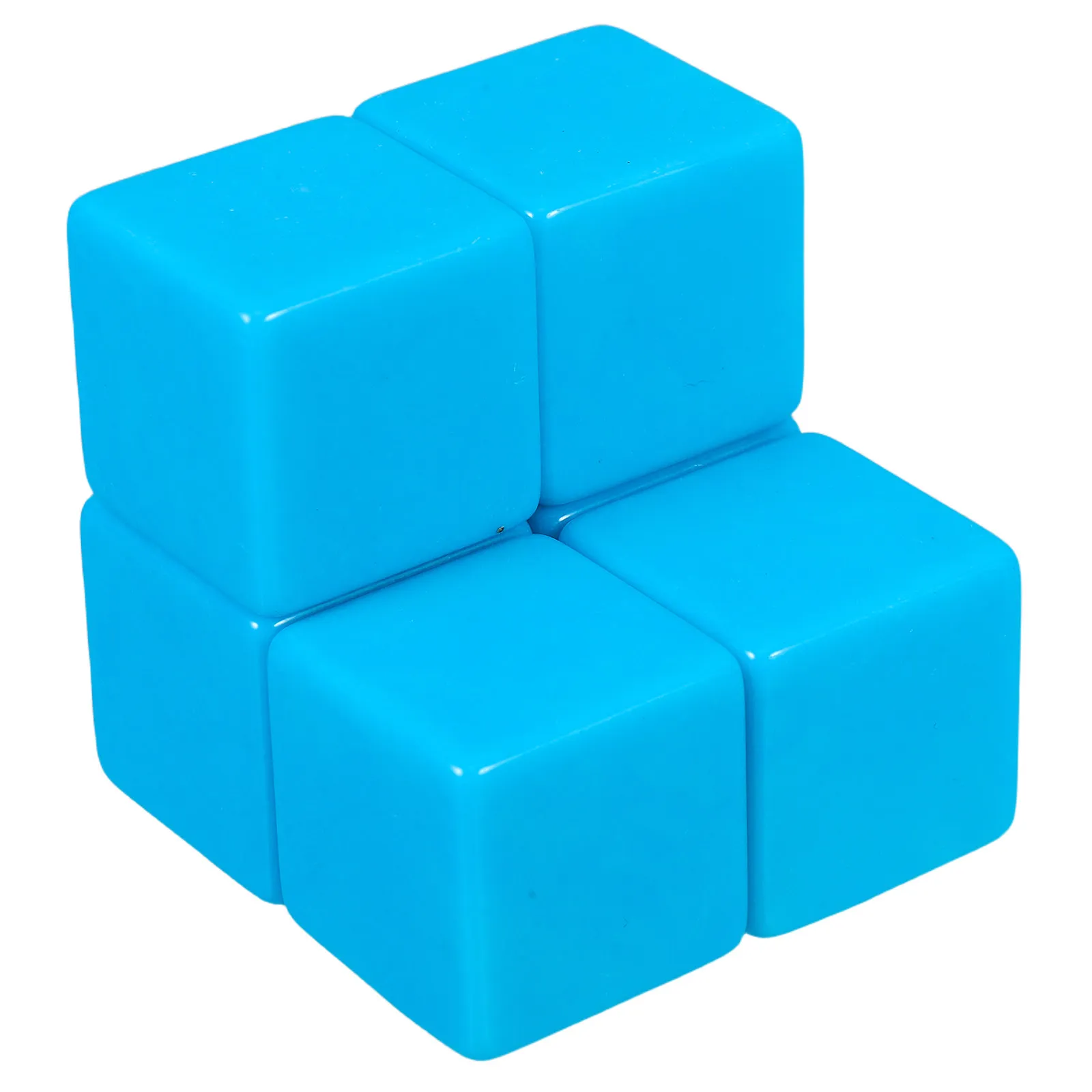

6 Pcs Blank Large Writable Plastic Cubes Game for DIY Teaching Home Decorations Board Game Making Kit
