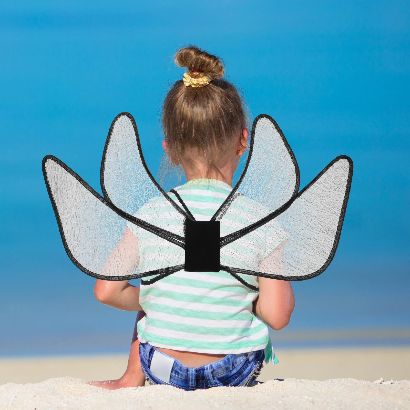 

4-листовые крылья феи для косплея, пламя, серебряная нить, крылья бабочки, реквизит, детский праздничный костюм, дизайн крыльев феи, легкий вес