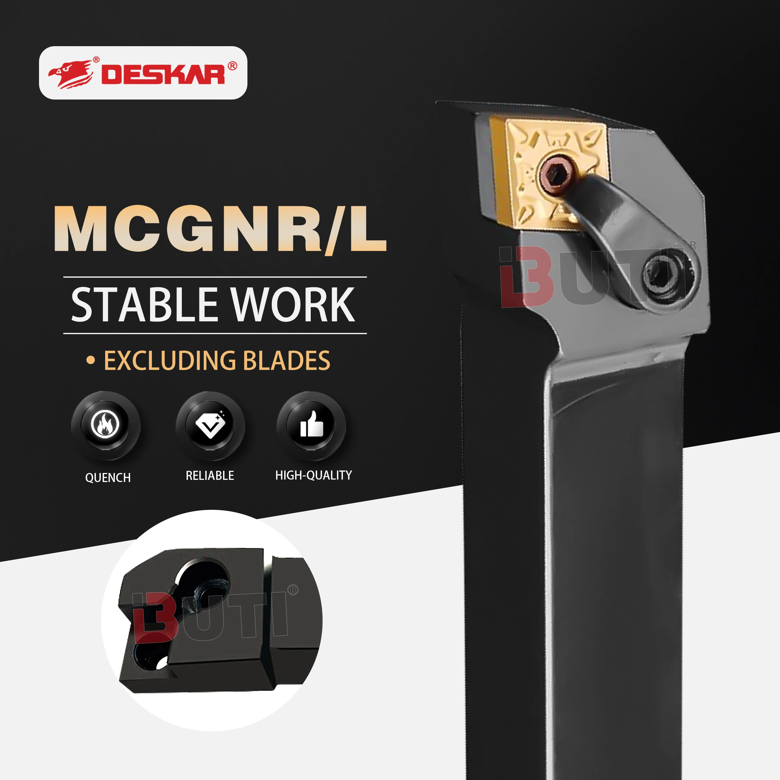 MCGNR/MCGNL1616H12 2020K12 2525M12 DESKAR100% Original Lathe Tool Holder Rhombus Machine Clamp Positive And Negative Tool Holder