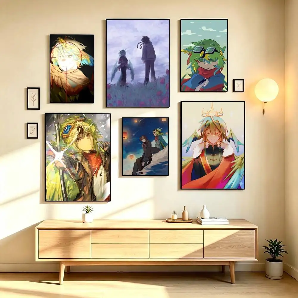 P-ParrotX2 Unstable Universe SMP Poster Waterproof Wall Art Sticker For Bar Living Room Vintage Decor High Quality Print Gift
