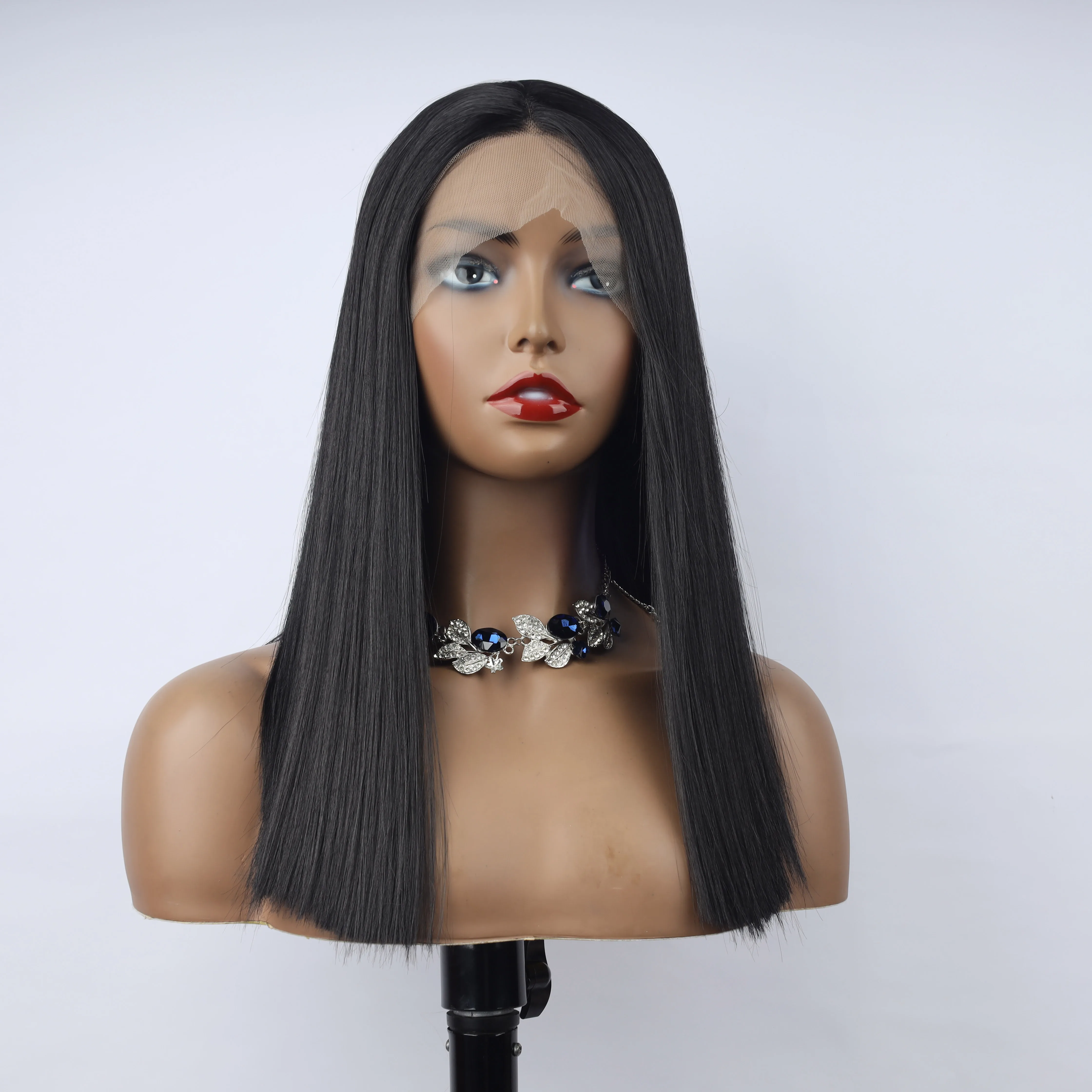 

Fashion Straight Wig Synthetic Lace Front Wigs Black Female Lace Wig 13X3 For Black Women Cosplay Hair Daily Use