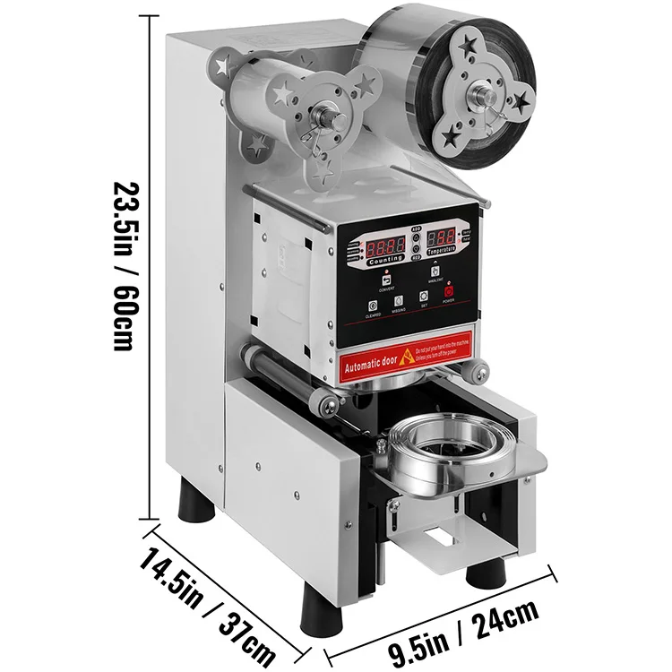 forFactory Customized 16oz 32oz Small Pp Yogurt Fully Auto Automatic Plastic Boba Bubble Tea Cup Sealing Machine