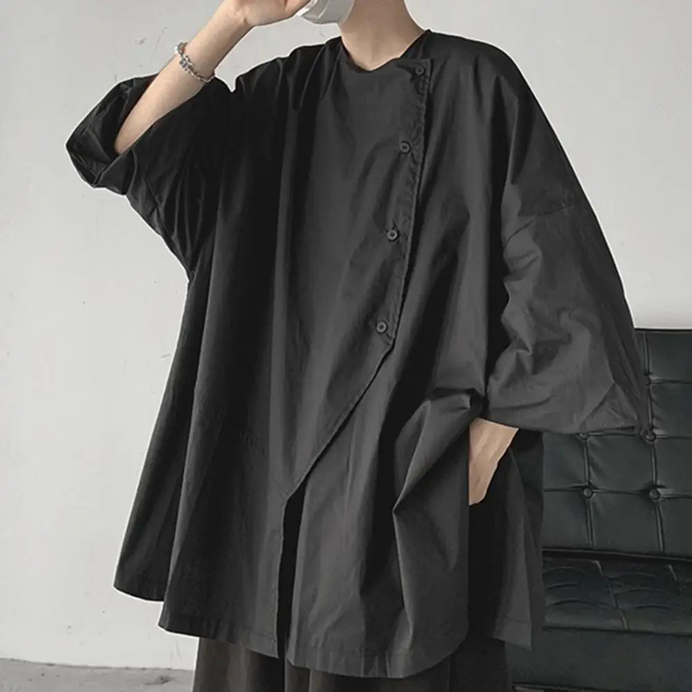 Stylish Men Summer Top Streetwear Fall Spring Top Oversized Keep Cool Japanese Men Spring T-shirt