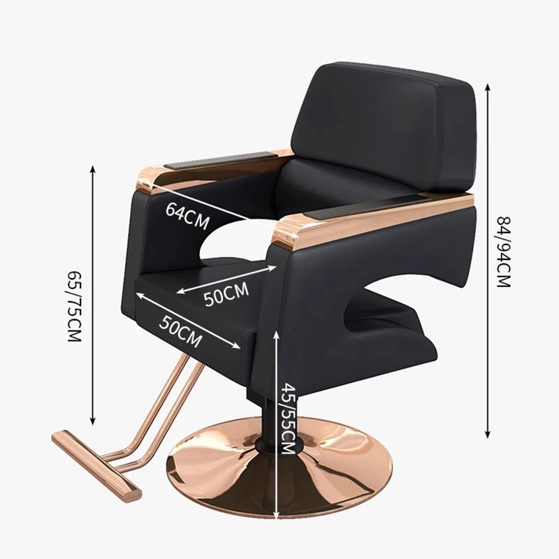 كراسي حلاقة حديثة فريدة من نوعها، كراسي صالون بسيطة وبسيطة وموفرة للمساحة، أثاث صالون Friseurstuhl الاسكندنافي #2
