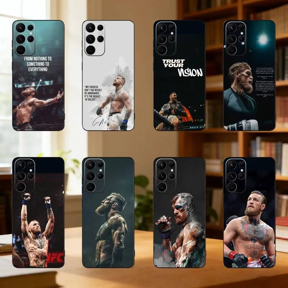 

Conor McGregor Boxing phone Case For Samsung S25,24,21,22,23,30,Ultra,20,Plus,Fe,Lite,Note Soft Black Cover