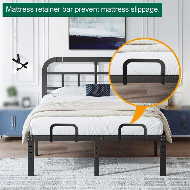 Mattress Slide Stopper Metal Mattress Gripper Retainer Bar Mattres Stoppers Adjustable Non Slip Holder For Metal Bed Frame
