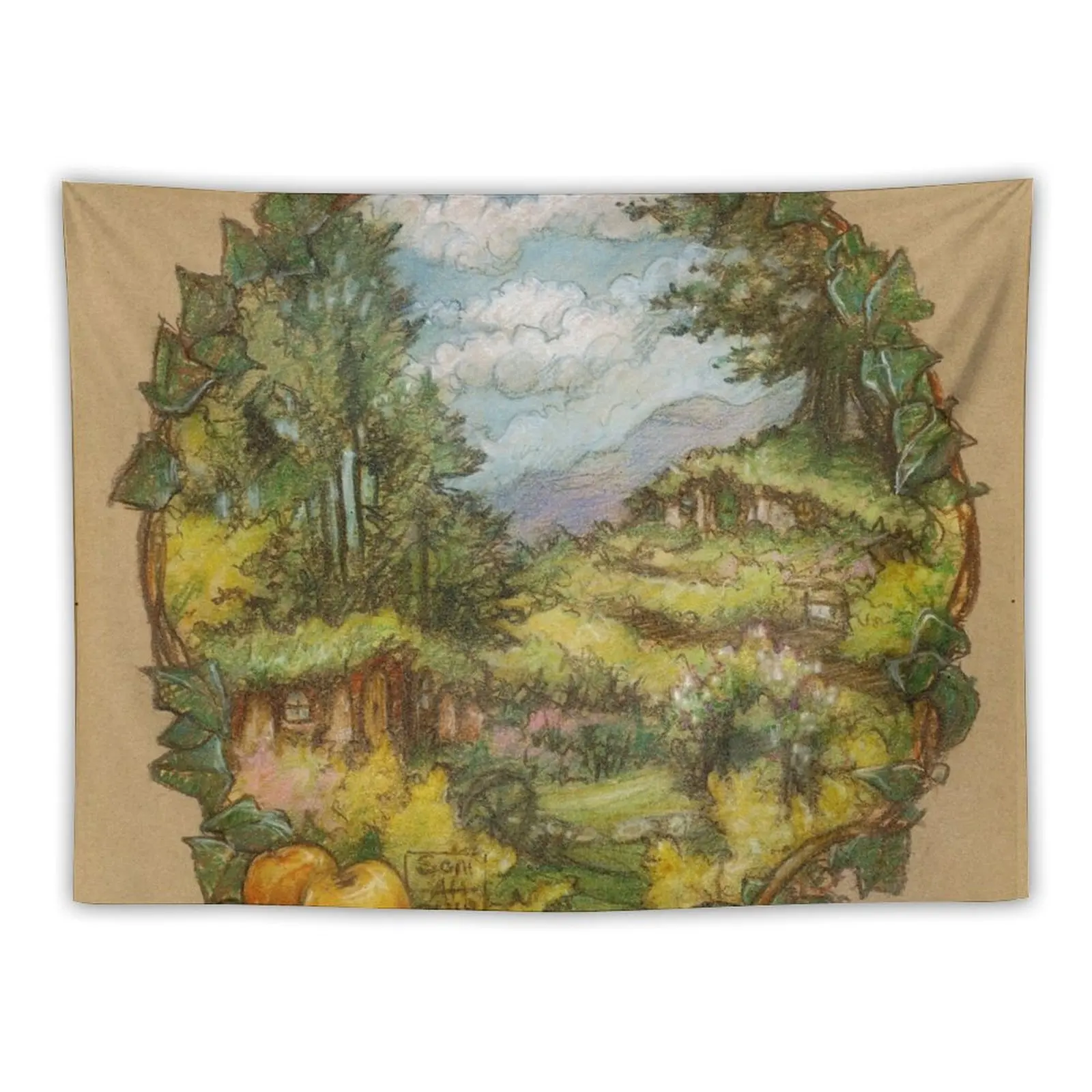 September in the Shires Tapestry Cute Room Decor Funny Decoration Aesthetic Decoration For Bedroom Tapestry