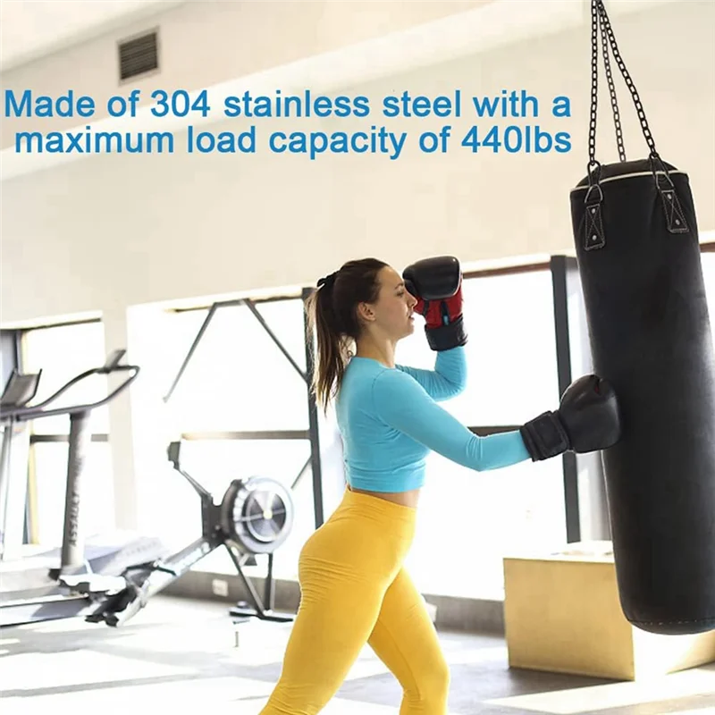 

ABVL-2 упаковки, сверхмощное подвесное кресло, оборудование для гамака, качели, подвесное кресло, мешок с песком, мешок с песком, в помещении, на открытом воздухе, йога, тренажерный зал (черный)