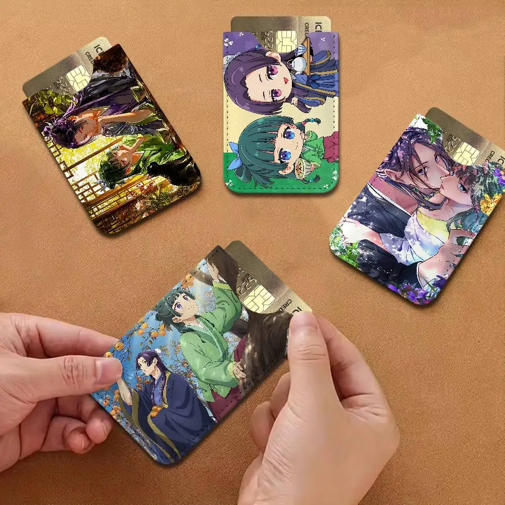 Anime Cartoon The Apothecary Diaries New Leather Card Small Retro Cowhide Coin Purse Men/Women Luxury Card Holder