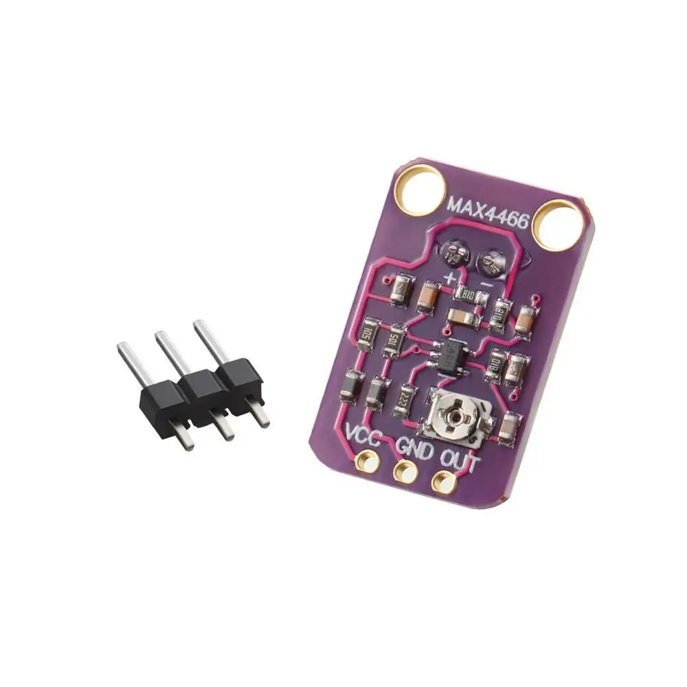 

3pcs GY MAX4466 Sound Sensor Module Microphone Preamplifier for Arduino ESP32 Voice Detection Audio Capture