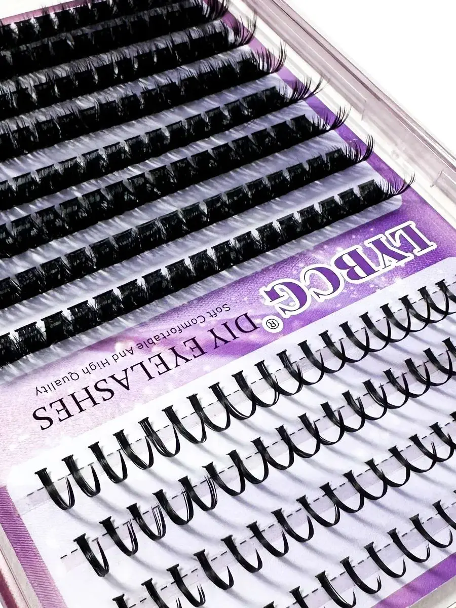 Wimperncluster 100D Wimpernspikes Wimperncluster Volumen Einzelwimpern DIY Spiky Wimpernverlängerung Mega Cluster Wimpernverlängerung – Detail 2