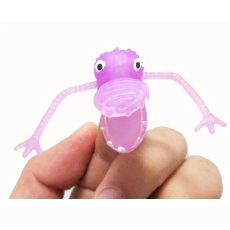 10 STKS Nieuwigheid Grappige Lastig Mini Dinosaurus Vinger Vinger Set Speelgoed Party Party Prank Outdoor Ouder-kind Activiteiten Vakantie Cadeau