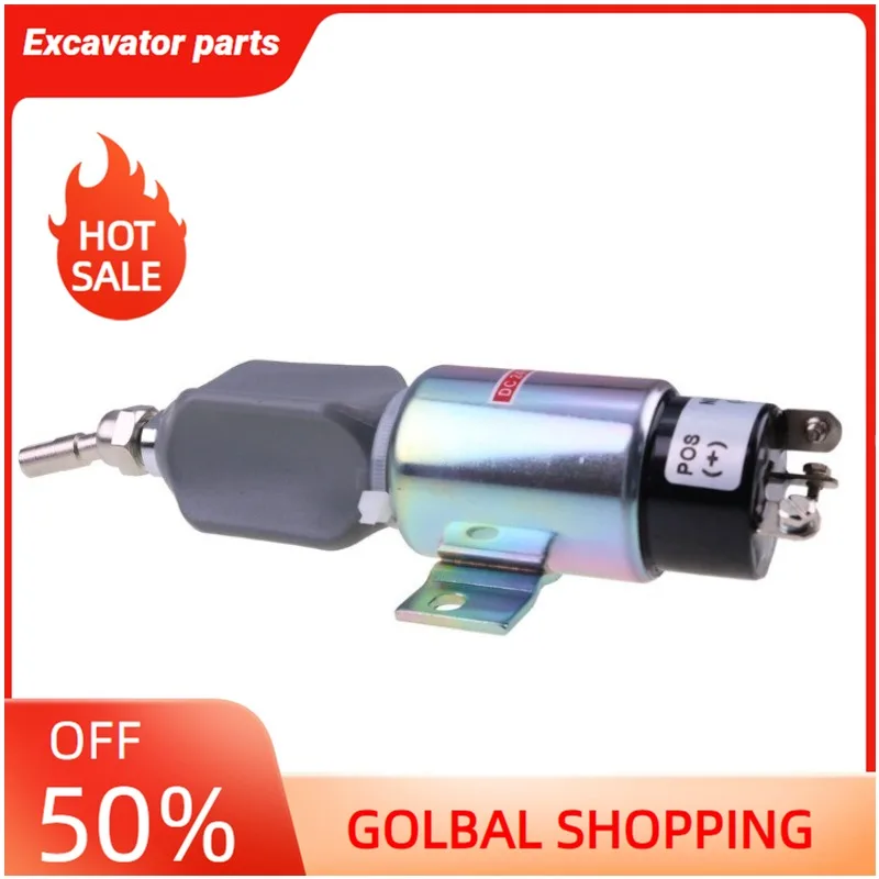 

24V Fuel Shutoff Solenoid 5I-7518 5I7518 Fits Caterpillar CAT 311 312 320 320L