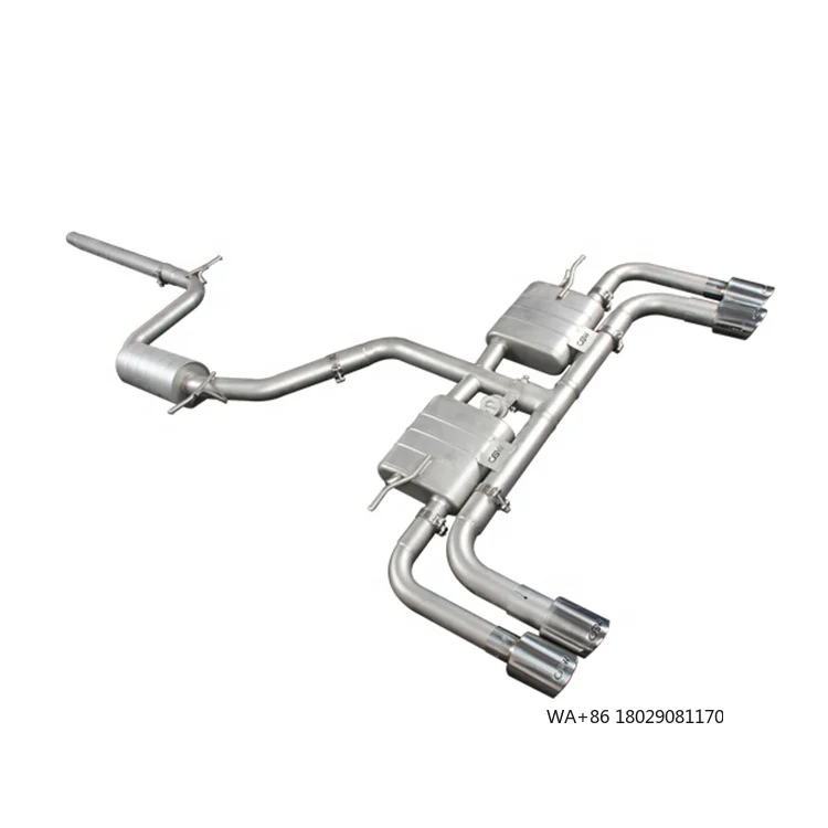

Wholesale New Product Smooth Surface Steel Auto Sound Exhaust Pipes Catback Muffler for A3 1.4 1.8T 2.0T