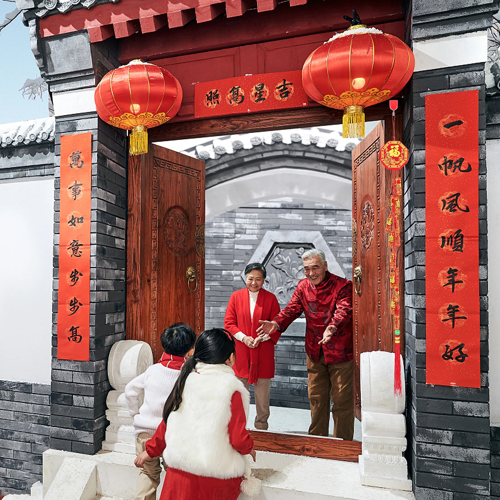 

Chinese New Year Decor Simulation Pendant Festival Supplies Home Garden Courtyard Celebration Chinese New Year Decor