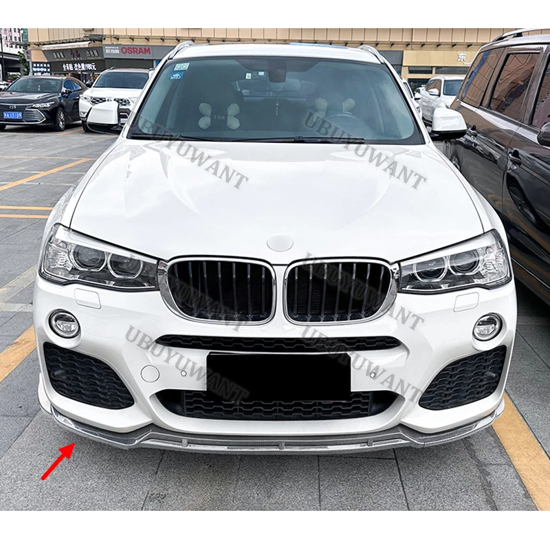 Für X3 F25 X4 F26 LCI M Sport Frontspoiler Stoßstangensplitter Frontlippe Bodykits 2014 bis 2018