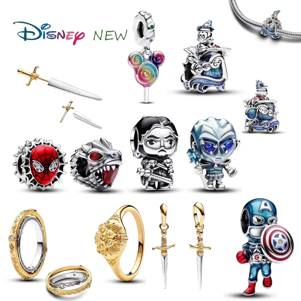 New Disney Magic Book Mickey Beads Fit Original Pandora Bracelet TRUTOYOURSELF Women's DIY Pendant Beads Jewelry Gift