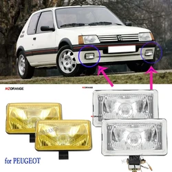 Fog Lights  for PEUGEOT 205 GTI CTI 106 306 Mi16 H3 Halogen Spotlight Front Driving Light Fog Lamps Headlight accessories