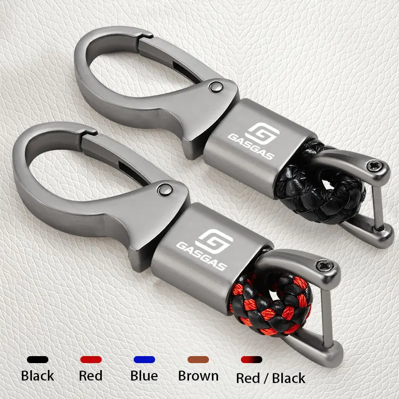 for GASGAS MC450F EC300 GP SM 700 900 EC motorcycle accessoriesLogo zinc alloy leather rope keychain charm design suitable