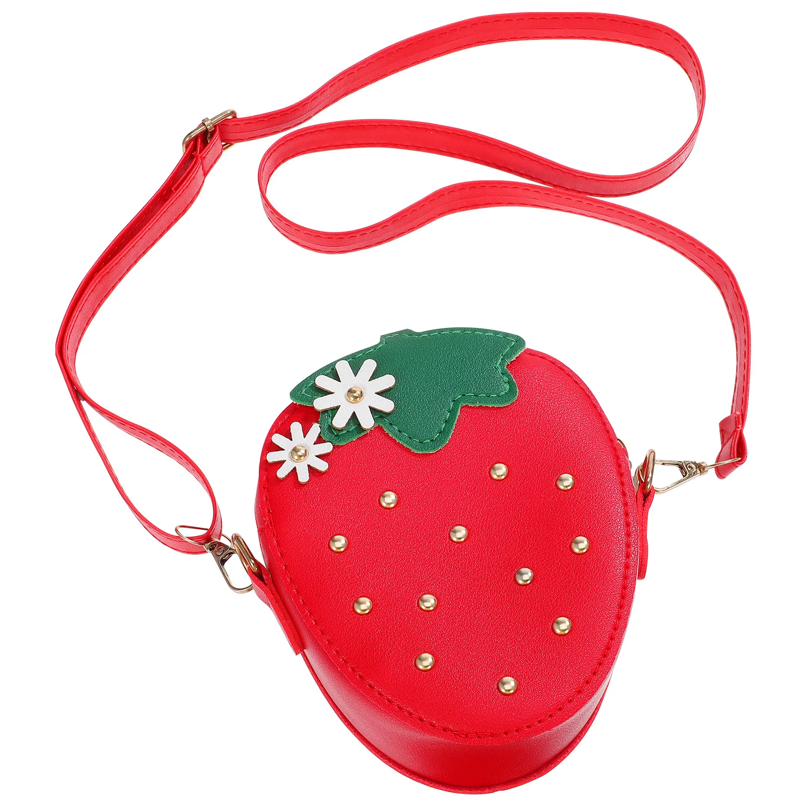 

Strawberry Shaped Adjustable Crossbody Shoulder Bag Coin Purse Wallet Gift for Travel Shopping