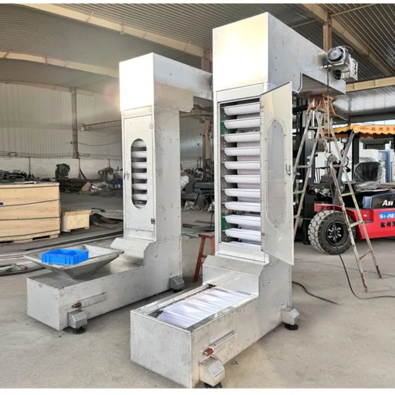 Customized Hoist Bucket Elevator Feeder Grain Granule Rice Inclined Conveyor Stainless Steel Z Type Bucket Elevator