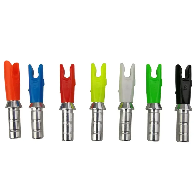 12pcs Archery Arrow Pin Nock L/S Size Fit For ID 4.2/6.2 mm Carbon Fiberglass Arrow Shaft Shooting Accessories