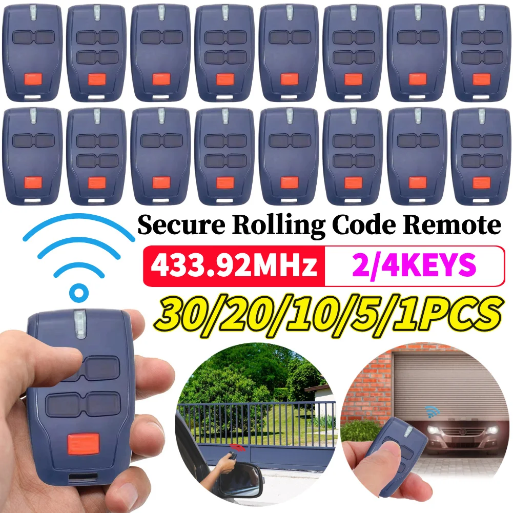 30-1 Pz 433.92 MHz BFT Valigia Rolling Code Cancello Garage Telecomando Senza Fili Auto-Saliva Automatico Apriporta Del Garage