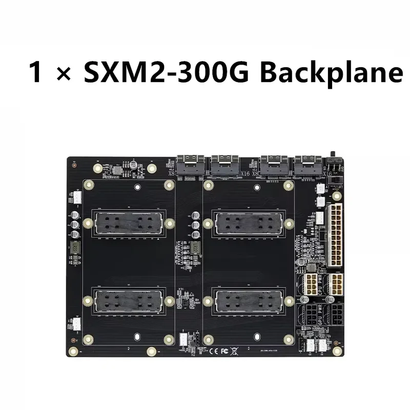 300G Interconnect Lite Baseboard Dual Channel Pass-through Adapter Component Compatible with SXM GPU Card