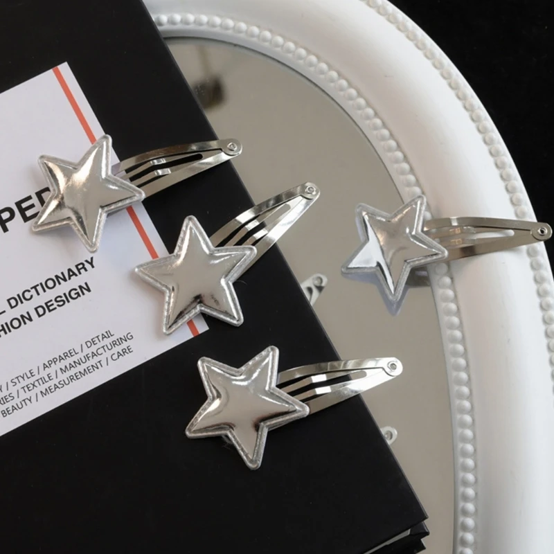 Jepit Rambut Bintang Hiasan Kepala Bintang Jepret Perak Manis Imut Jepit Rambut Jepit Rambut