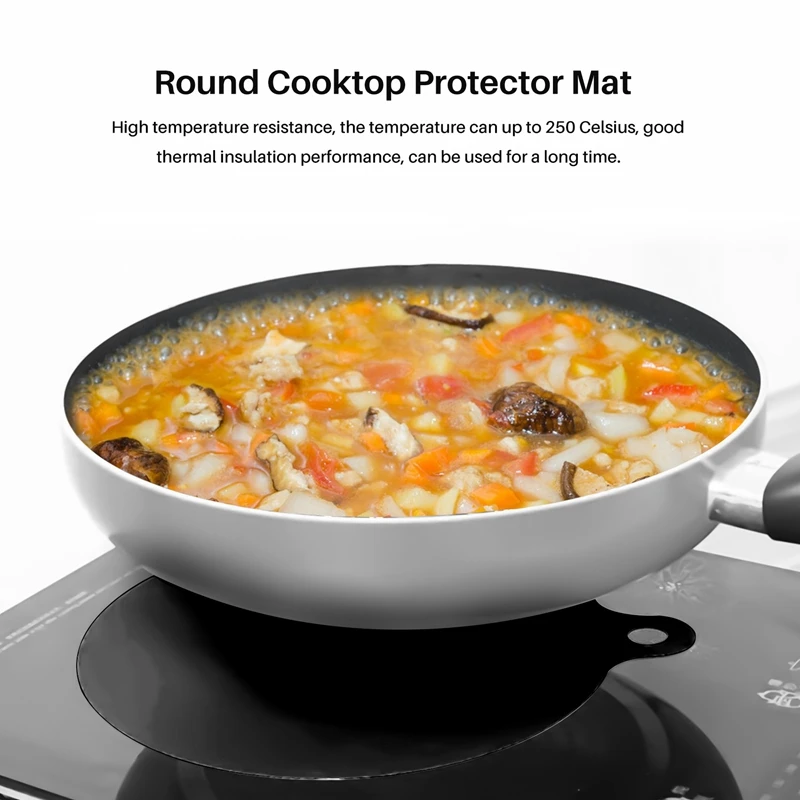 断熱パッド 8 個家庭用シリコーン電磁調理器プロテクターマットラウンドクックトッププロテクターマット