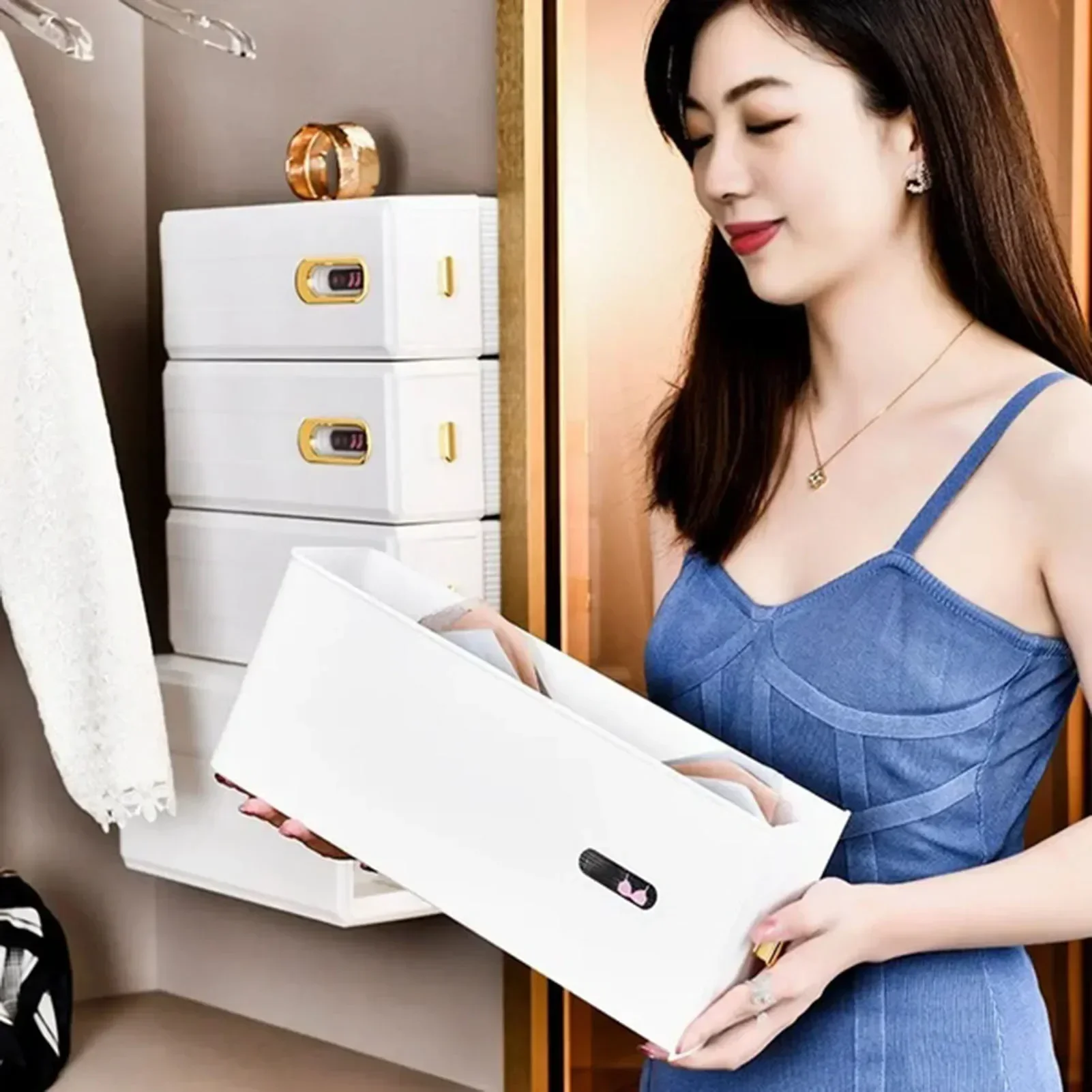 Drawer Save Space Type Underwear Storage Box Closet Wardrobe Cabinet Organizers Wall Mounted Socks Bra Plastic Container