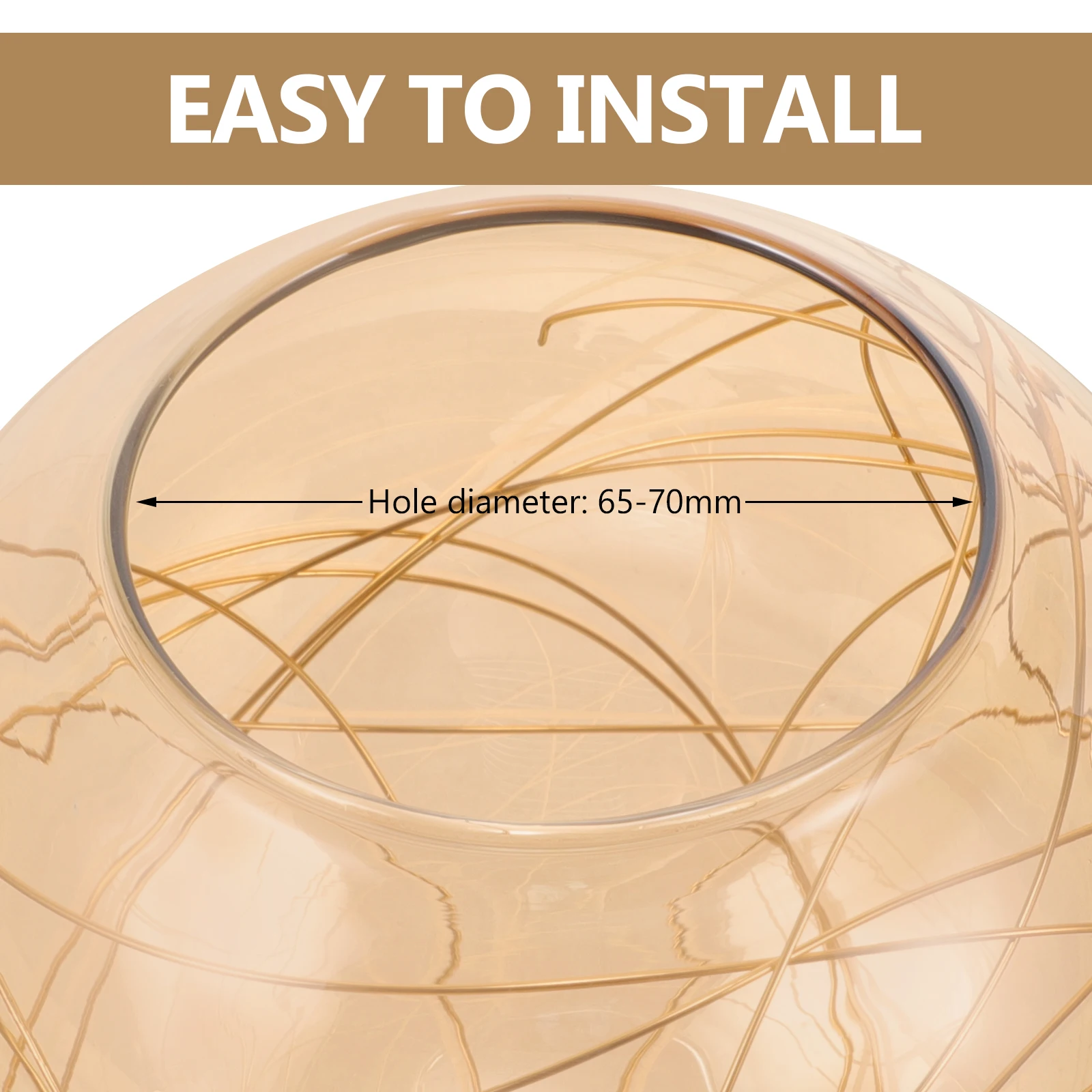 

Glass Lampshade Replacement Ball Globe Lamp Shade Decorative Cover for Pendant Ceiling Wall Lamps Modern Lamp Fixture