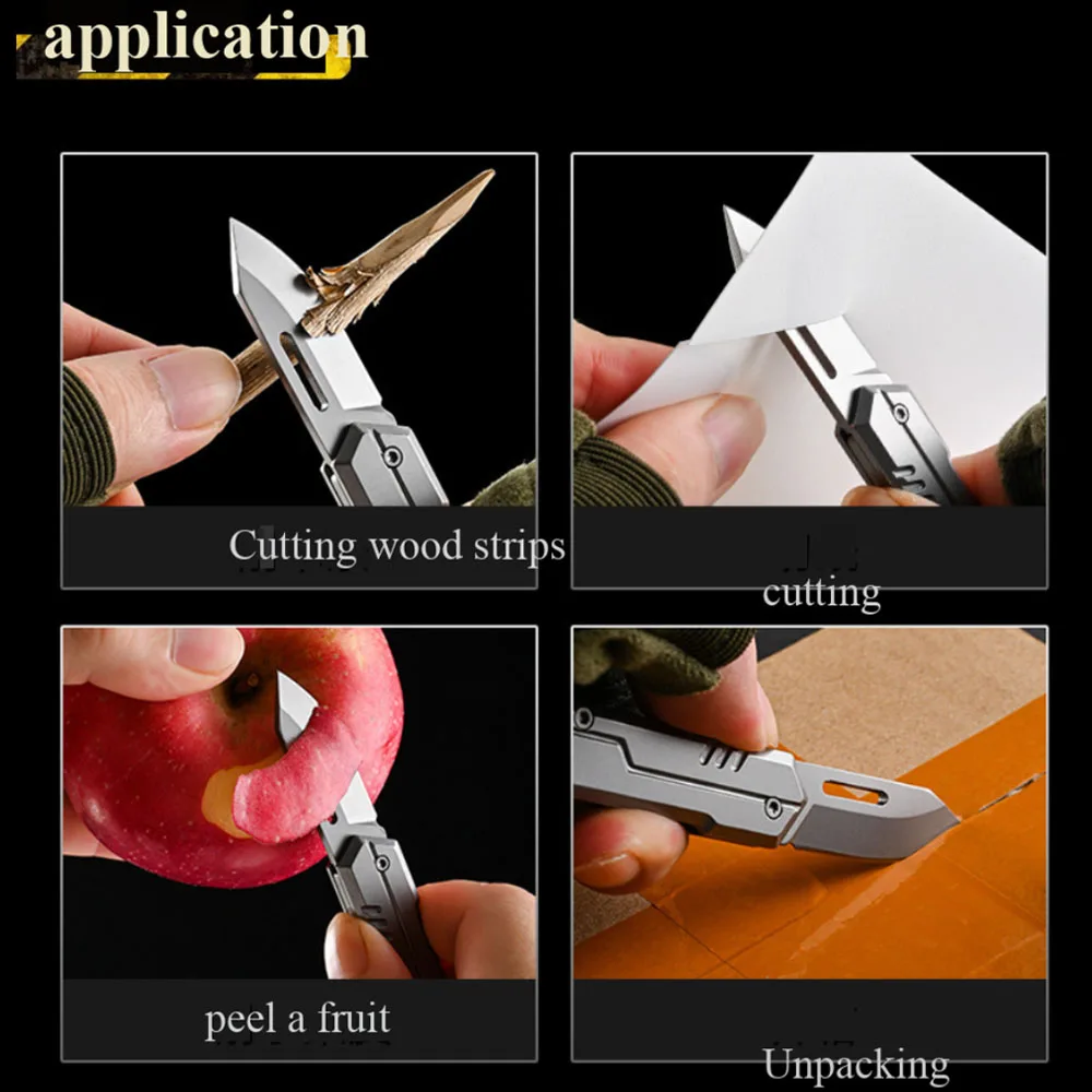 حار بيع في الهواء الطلق EDC للطي D2 سكين المحمولة متعددة الوظائف التخييم سكين الفاكهة المنزلية المضادة للانزلاق مقبض #3