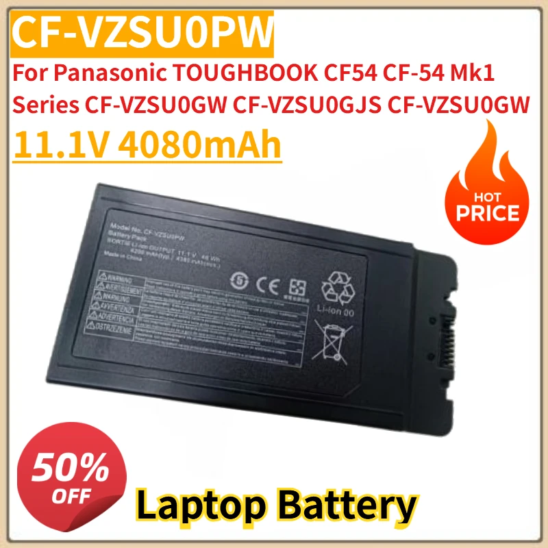 

New CF-VZSU0PW CF-54 battery 11.1V 4080mAh for Panasonic TOUGHBOOK CF54 CF-54 Mk1 Series CF-VZSU0GW CF-VZSU0GJS CF-VZSU0GW