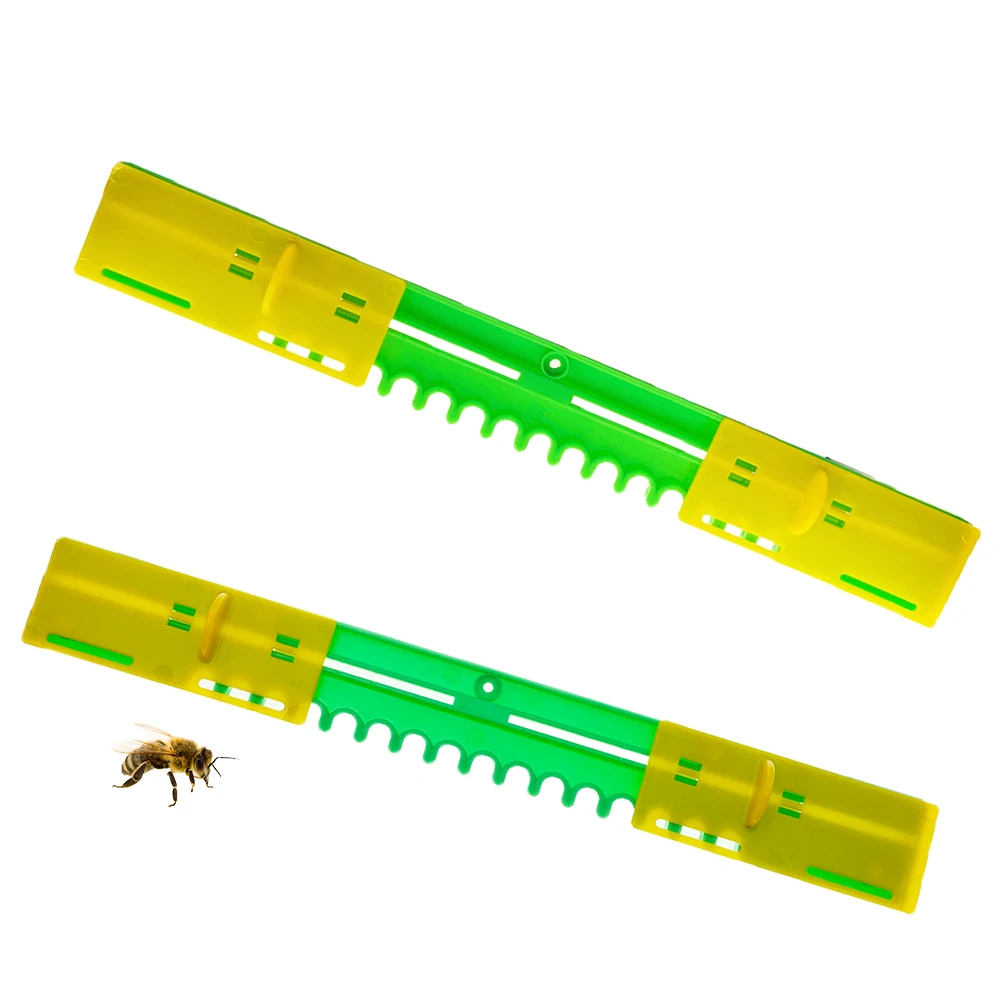 

10PCS Bee Hive Entrance Reducer With Slider Secure Use For Transport Nuc Beehive Adjustable Protection Against Robbery Apiary