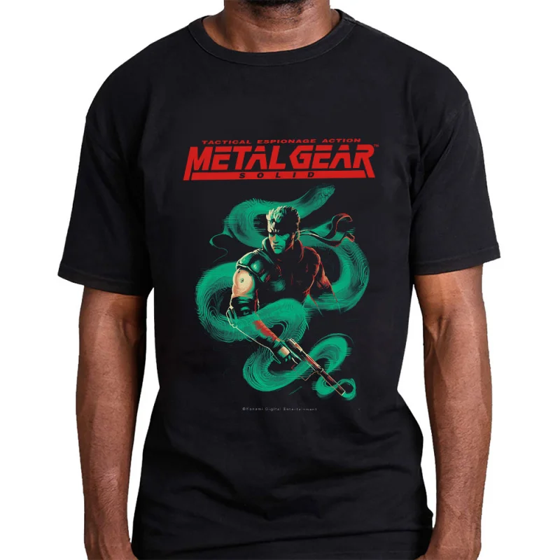 

Snake Eater Metal Gear Solid Kojima videogame Gift t shirt 100% cotton MGS printed Graphic clothes All size tops s-6xl