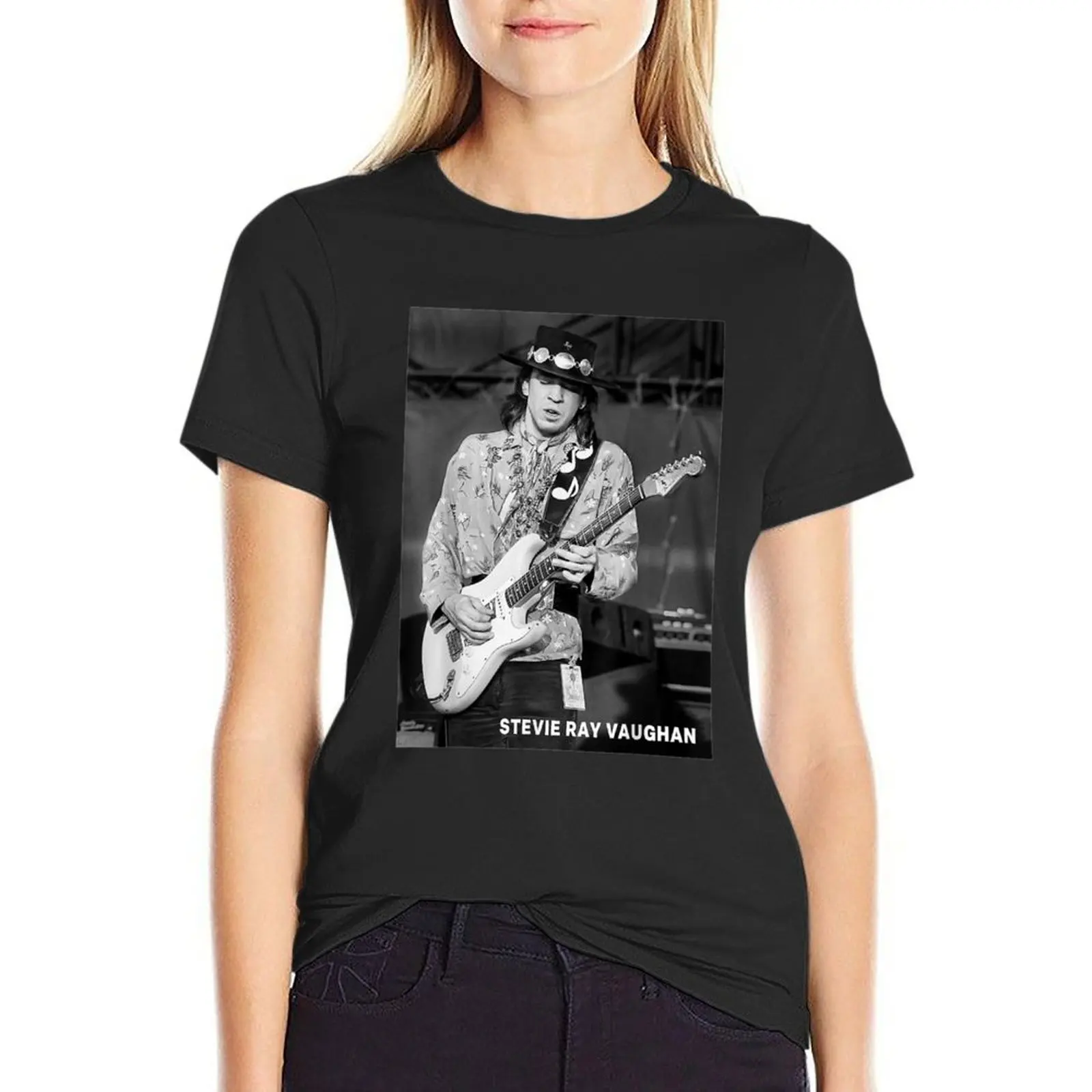 Retro Stevie Ray Vaughan Love Legends Never Die Gifts T-Shirt tees anime clothes female Woman clothes