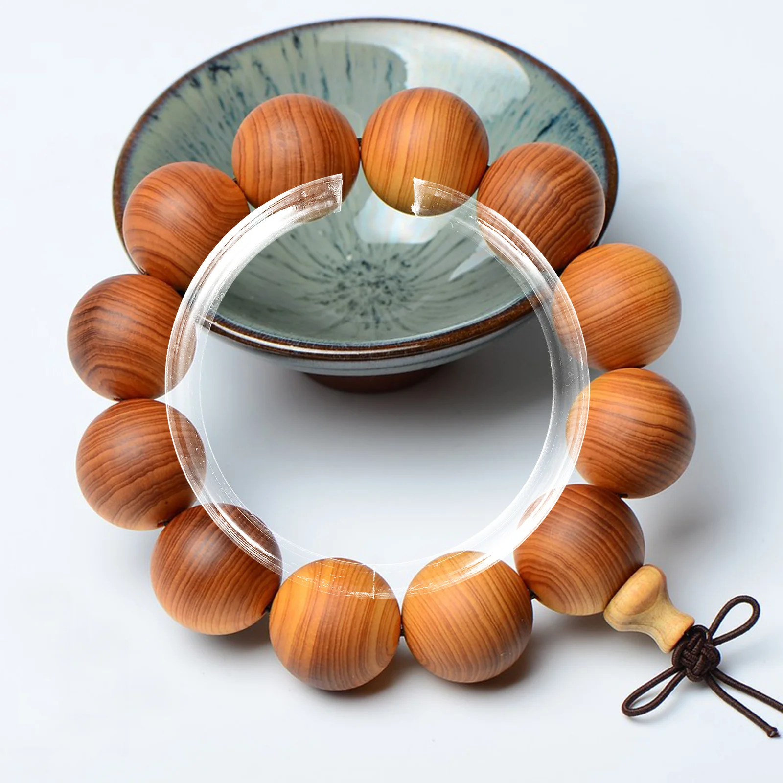 

20Pcs Transparent Acrylic Bracelet Display Stand Compact Jewelry Storage Holder for Vanity Bangle Organizer Decorative Photo