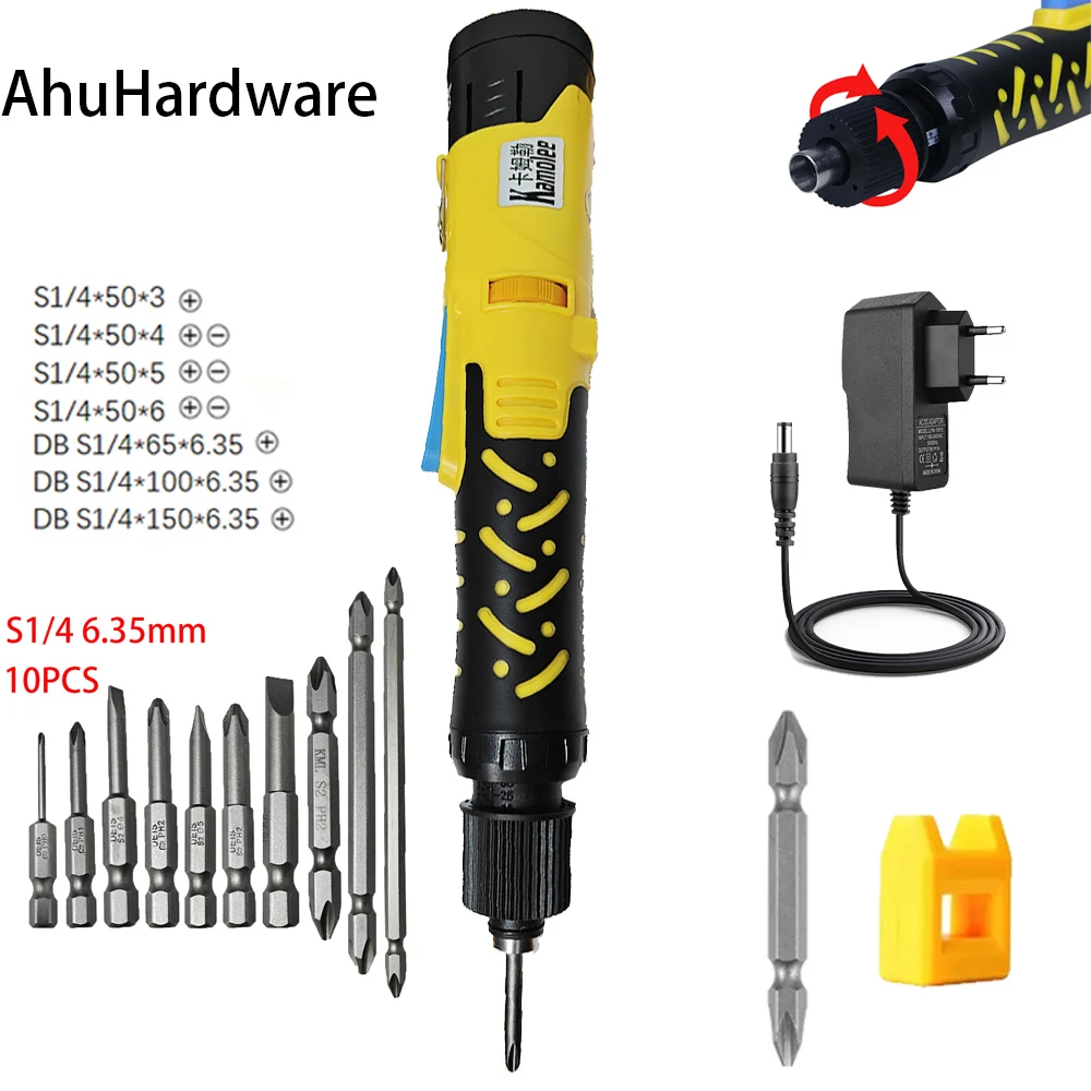 

AhuHardware™ Cordless Electric Screwdriver 1500rpm Battery Rechargeable Drill Power tool Adjustable torque Electric Screw Driver